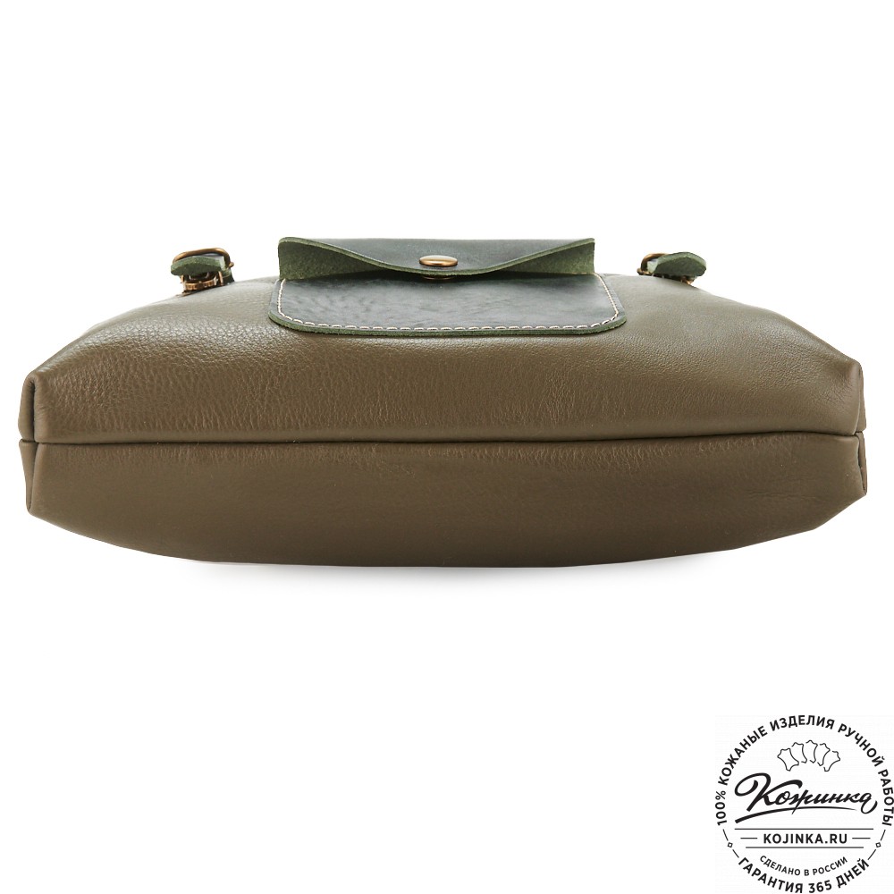 Кожаный рюкзак "Vogue New" (оливковый)